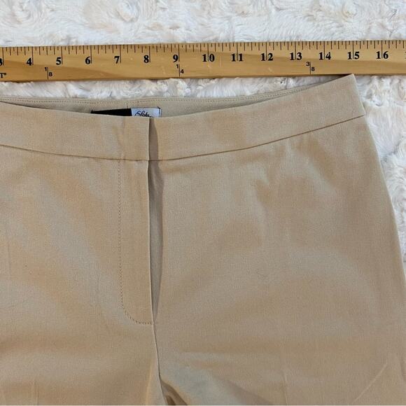 Saks Fifth Avenue Sport Women’s Dress Pants Size 6 Beige Pleated High Rise - Picture 10 of 13